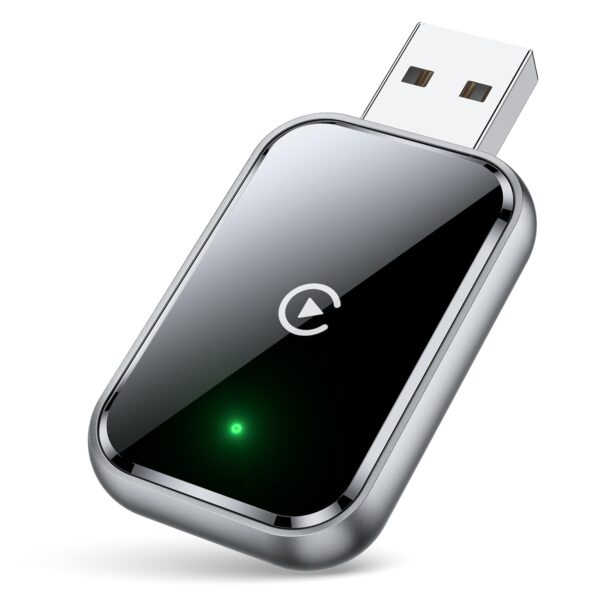 AIZEO Wireless CarPlay Adapter, Superschnelle Upgrade von Wired CarPlay auf Wireless, Plug und Play, Mini & Stabiler CarPlay Wireless Adapter kompatibel mit iPhone iOS 10+ &...