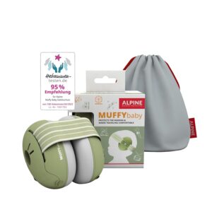 Alpine Muffy Baby - Gehörschutz für Babys - Verstellbares ANTI-SLIP-Kopfband bis 36 Monate - In Deutschland auf Sicherheit getestet - Lärmschutz Kopfhörer verhindert...