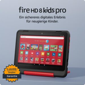 Amazon Fire HD 8 Kids Pro-Tablet (Neueste Generation), für Kinder von 6-12 J. | 3 GB RAM, 8-Zoll-HD-Bildschirm, werbefreie Inhalte, Kindersicherung, 13 Std. Akkulaufzeit, 32 GB,...