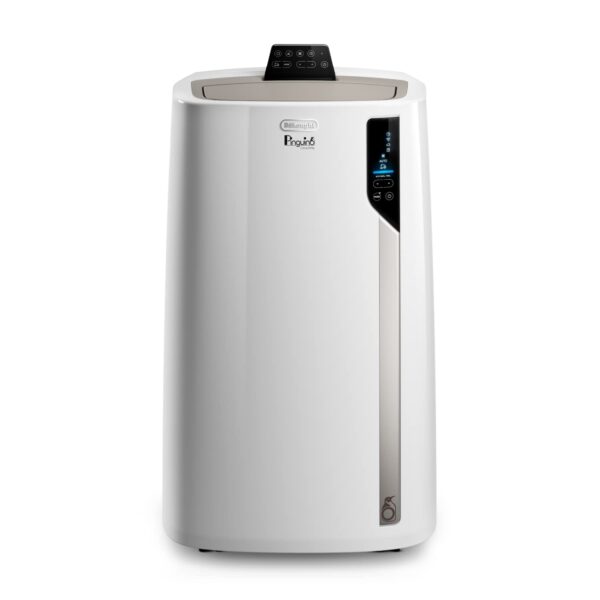 De'Longhi Pinguino PAC EL112 CST WiFi, Mobile Klimaanlage mit MyEcoRealFeel-Technologie für Räume bis zu 110 m³,11.000 BTU/h, 2,9 kW, 63 dB, Entfeuchtungsfunktion, A+, App- und...