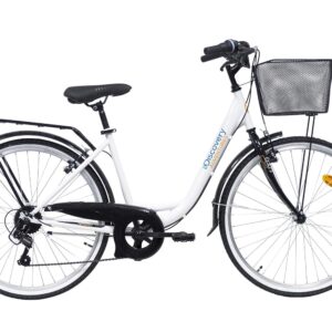 Discovery Denver Damen City Bike, 66 cm (26 Zoll), Weiß