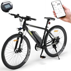 Eleglide E-Bike Damen Herren E-Mountainbike 27,5/29 Zoll Elektrofahrrad mit 36V 12.5Ah Abnehmbarer Akku, EU-konform E Fahrrad 21 Gänge 250W Hinterradmotor, LED Licht, MTB-1 Plus