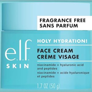 e.l.f. SKIN Holy Hydration! Face Cream, Fragrance-Free, Feuchtigkeitscreme Für Nährende & Aufpolsternde Haut, Vegan & Tierversuchsfrei, 50 g