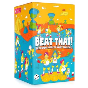 GUTTER GAMES Beat That! - The Bonkers Battle of Wacky Challenges [Family Party Game for Kids & Adults, English]