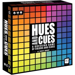 Hues and Cues – Brettspiel für Familienspielabende - Partygame – The OP Usaopoly – Für 3-10 Spieler – Englische Version