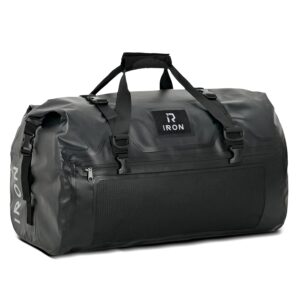IRON JIA'S Motorradtasche Gepäckrolle wasserdichte Motorrad Hecktasche Satteltasche Reisetasche mit rollversiegelten Schultergurten geeignet für Motorrad Radfahren Camping...