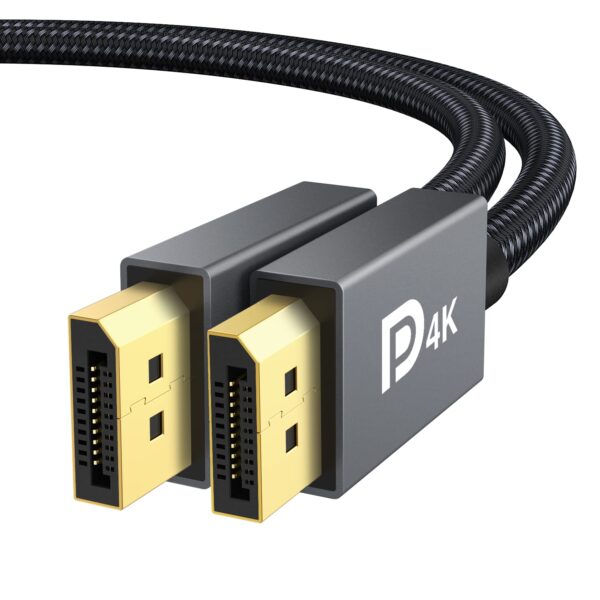 iVANKY DisplayPort Kabel 2M 144Hz, [VESA-Zertifiziert] DP Kabel 4K@60Hz, 2K@144Hz, 2K@165Hz,1080@240Hz, Display port Kabel mit FreeSync und G-Sync, Geeignet für...