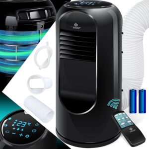 KESSER® Klimaanlage Mobil Klimagerät Sky Tower 4in1 kühlen, Luftentfeuchter, lüften, Ventilator - 9000 BTU/h (2.600 Watt) 2,7KW - Klima, Fernbedienung und Timer, Nachtmodus...