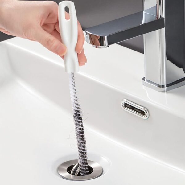 KEYRI 2 Stück Reinigungsbürsten für Abwasserkanäle Flexible Abflussreinigungsbürste Rohrreiniger Haare Entferner Drain Reinigungsbürste für Küchen,Badezimmer,Entfernen Langer...