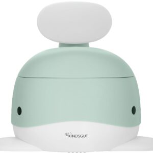 Kindsgut Kinder-Töpfchen, Babytopf WC/Klo, kinderfreundliches Wal-Design und dezente Farben, Toiletten-Training, Aquamarin