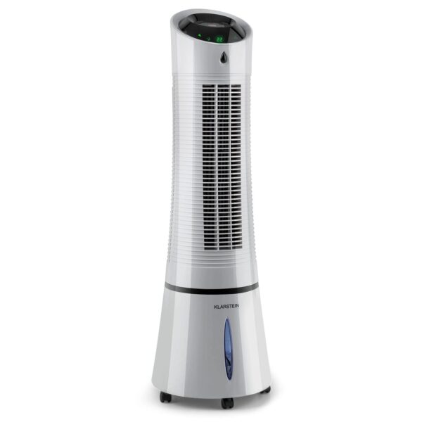 Klarstein Luftkühler mit Wasserkühlung, 5-in-1 Verdunstungskühler, Luftbefeuchter, Ventilator, Luftreiniger & Nachtmodus, Mobile Klimageräte Luftkühler 6L, 45 Watt Air Cooler,...