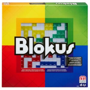 Mattel Games Blokus Spiel, Brettspiel für die Familie, Strategiespiel, für 2-4 Spieler, Gesellschaftsspiel, ab 7 Jahren, BJV44