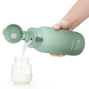 Momcozy Tragbarer Flaschenwärmer Baby für unterwegs, Schnelles Aufheizen und Lange Akkulaufzeit, Zwei Heizmodi für Muttermilch und Wasser, Große 500ml Kapazität für den Ganzen Tag