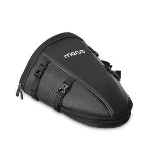 MOSISO Motorrad Hecktasche Multifunktionale wasserdichte Polyester Aufbewahrung Satteltasche, 10L Outdoor Sport Motorrad Rücksitz Leichter Tankrucksack Werkzeug Tragetasche mit...