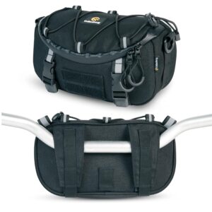 ODINSBERG 3L Multifunktionale wasserdichte Lenkertasche Motorrad Lenkertasche Fahrrad Ebike Gepäckrolle Motorrad Tasche Werkzeugtasche Gabeltasche Handlebar Bag Lenkradtasche...