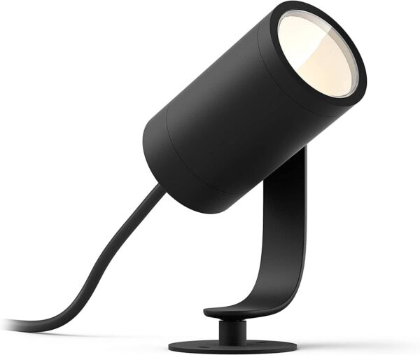 Philips Hue White & Color Ambiance Lily Gartenspot Single Spotlight Extension: Intelligente Außenbeleuchtung für den Garten, funktioniert mit Alexa, Google Assistant und Apple...