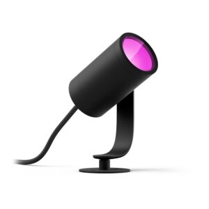 Philips Hue White & Color Ambiance Lily Gartenspot Standard Set mit 40W Netzteil (590 lm), dimmbare Außenleuchte mit 16 Millionen Farben, smarte Lichtsteuerung über Sprache oder...