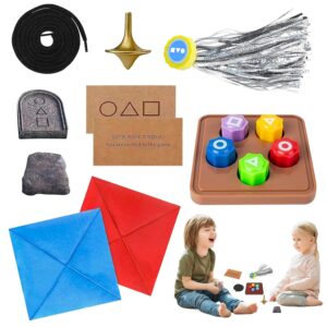 SUFANG Gonggi Traditionelles Koreanisches Spielspiel Gonggi Koreanisches Spiel Gonggi Korean Game Koreanisches Traditionelles Spielspiel Gonggi Jack Stone Pebbles Set für Kinder...