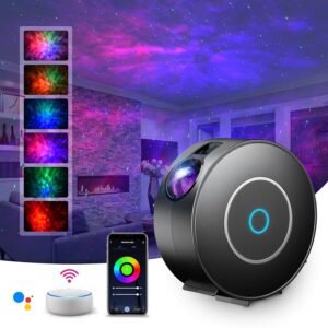 SUPPOU LED Alexa Sternenhimmel Projektor, Smart Nachtlicht 3D Galaxy Sternenprojektor Lampe Kinder Erwachsense mit RG Dimming/Stimmenkontrolle/WiFi Verbindung/Kompatibel Alexa...