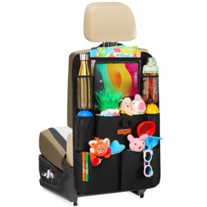 SURDOCA Autositz-Organizer  4th Generation verbesserter Auto Rücksitz für bis zu 11-Zoll Tablet, 8 Taschen, Kinderspielzeug-Aufbewahrung, wasserdichter Rücksitzschutz für Kinder
