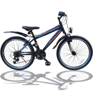 Talson 20 Zoll Fahrrad Shimano 18-Gang Mountainbike - mit Gabelfederung und Beleuchtung Neu