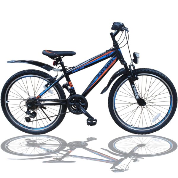 Talson 20 Zoll Fahrrad Shimano 18-Gang Mountainbike - mit Gabelfederung und Beleuchtung Neu