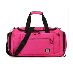 Windmilne Handtaschen für Herren, Schwarze Sporttaschen, Fitness-Gadgets für Damen, Yoga-Tasche, Turnbeutel, Turnbeutel für Training, Reisen, Sport-Reisetaschen (Pink)