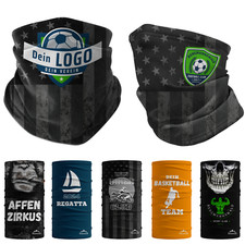 Bandana bedrucken lassen Multifunktionstuch Werbegeschenk individuelles Halstuch