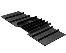 Besteckeinsatz FineLine Schublade 100-120cm Besteckkasten Massivholz schwarz