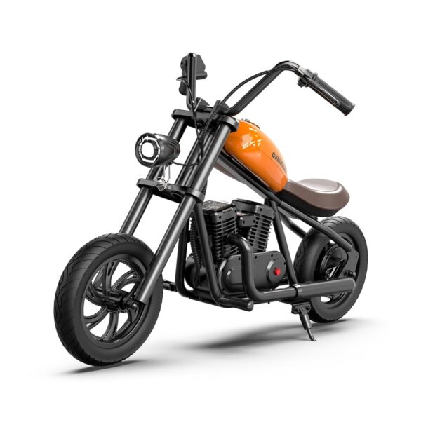 HYPER GOGO Challenger 12 Elektro Motorrad Kinder, Kindermotorrad mit 3 Geschwindigkeiten, 12KM Lange Reichweite12 Zoll Luftreifen, bis zu 60 Minuten ununterbrochene Fahrzeit...