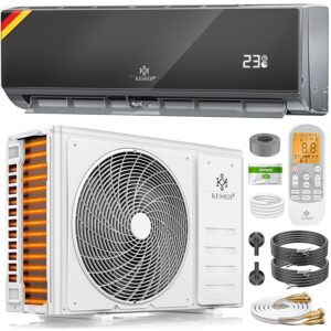 KESSER® Split Klimaanlage Set Quick Connect 9000 BTU 2,6 kW – WiFi & App Klimagerät mit Heizfunktion & Kühlmodus Wandklimaanlage, mit Kupferleitung Kältemittel R32 Inkl....