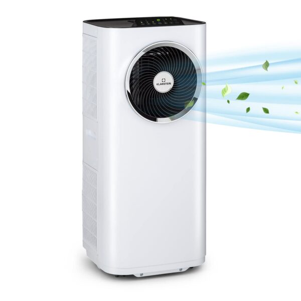 Klarstein Mobile Klimaanlage, 5-in-1 Klimagerät, Ventilator, Luftentfeuchter, Luftreiniger & Nachtmodus, App-Steuerung, Wohnung Klimaanlage mit Abluftschlauch, Air Conditioner,...