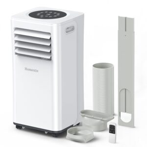 Klimaanlage Mobil 9000 BTU, Mobile Klimaanlage 4-in-1, Kühlung, Entfeuchtung und 2-Stufiger Belüftung, Mobiles Klimagerät mit Abluftschlauch, Digitalanzeige, 24h-Timer,...
