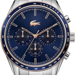 Lacoste Chronograph-Quarzuhr der Boston Kollektion für Herren mit Leder- oder Edelstahlarmband in Glieder- oder Mesh-Design