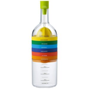 Locisne 8 in 1 Küche-Werkzeug,Plastikbehälter-Flasche Küche Kochen-Werkzeuge Küche Gadget(Trichter, Zitronepresse, Gewürzreibe, Eiermeißel, Käsereibe, Eierseparator, Messschale,...