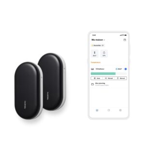 Netatmo 2er-Pack Intelligente Klimasteuerung, Vernetzte Klimaanlage, Kompatibel mit Allen Klimaanlagen und Wärmepumpen, 2.4 GHz WI-FI, Energieeinsparung, Alexa, Google...