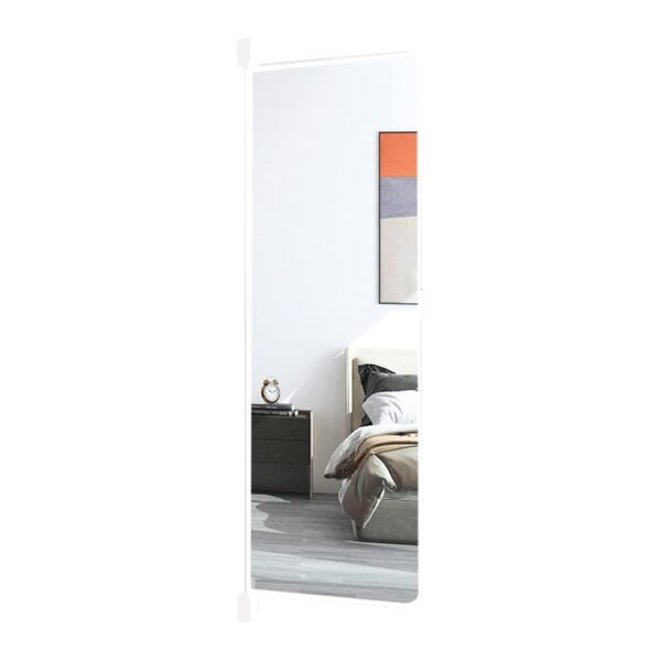 Serchou Home Wandmontierte Reversible Lagerung versteckte Dressingspiegel Kleiderschrank Eingebaute High-Definition-Spiegel (Color : White Color, Size : 120 * 35cm)