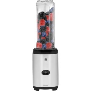 WMF Kult X Mix & Go Mini Smoothie Maker, Standmixer, Blender elektrisch, Shake Mixer 300 Watt Leistung, Tritan-Kunststoff Flasche 600ml, auslaufsicherer Schraubdeckel,...