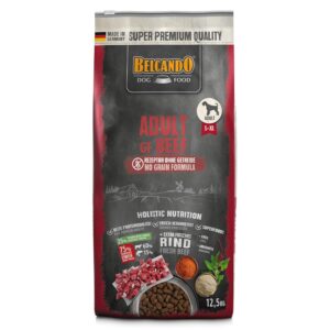 BELCANDO Adult GF Beef [12,5 kg] getreidefreies Hundefutter | Trockenfutter ohne Getreide mit Rind | Alleinfuttermittel für ausgewachsene Hunde ab 1 Jahr