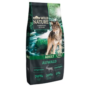 Dehner Wild Nature Hundefutter Auwald, Trockenfutter getreidefrei / zuckerfrei, für ausgewachsene Hunde, Geflügel / Wild, 12 kg