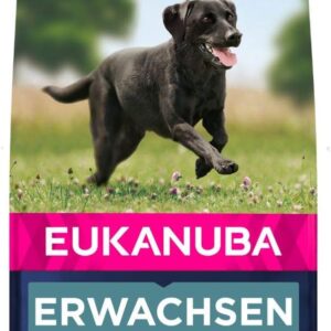 Eukanuba Hundefutter mit frischem Huhn für große Rassen, Premium Trockenfutter für ausgewachsene Hunde, 15 kg