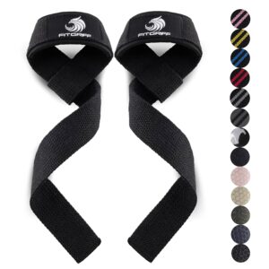 Fitgriff® Zughilfen (gepolstert) für Krafttraining, Bodybuilding, Fitness - Kreuzheben Gurte - Lifting Straps - für Frauen und Männer