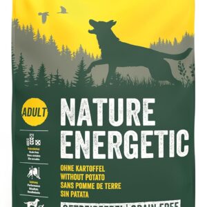 JOSERA Nature Energetic (1 x 12,5 kg) | Adult | Premium Trockenfutter für ausgewachsene & sportliche Hunde | Geflügel & Erbsen & Süßkartoffel - ohne Kartoffel | getreidefrei |...