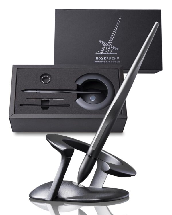 novium Hoverpen Interstellar Edition Futuristischer Luxus-Stift aus Luft- und Raumfahrt-Legierungen, Büro-Ästhetik, kostenloser rotierender Executive Kugelschreiber, Geschenk...