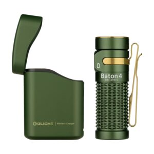 OLIGHT Baton 4 kit Mini LED Taschenlampe Wiederaufladbare mit dimmbarem Ladecase, Handlampe bis zu 190 Tage Laufzeit, 1300Lm 170m Leuchtweite superhell klein Flashlight für...