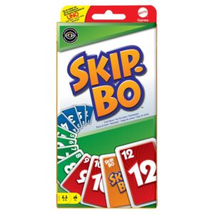 Mattel Games 52370 - Skip-Bo Card Game and Family Game Suitable for 2 - 6 Players, Game from 7 Years