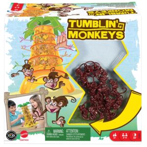 Mattel Games 52563 - S.O.S. Monkey alarm children's game suitable for 2 - 4 players, children's games from 5 years(Packaging may vary)
